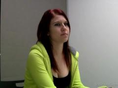 Amateur Redhead Fingering At Casting Movies