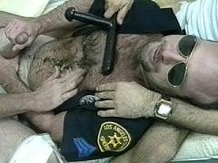 Gay Policemen Get Their Hairy Asses Banged
