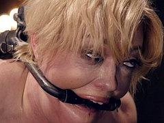 Darling Busty Blonde In Extreme Bondage Devices And Made To ...