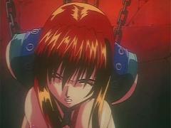 Tied Up Terrified Anime Girl In Chains Forced To Suck Dick A...