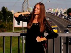 Beautiful Teen With Straight Long Hair Spreading Her Long Slim Legs Outdoors In This Video.