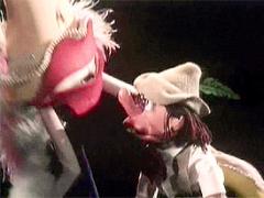 Puppet Fish Giving A Good Blowjob To Another Retro Puppet