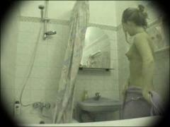 Delicious Young Lass Enjoys The Cool Shower Right In Front Of A Voyeur Camera