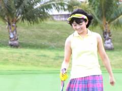 Suzuka Morita Asian In Short Skirt Is Ready To Play Some Golf