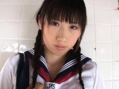 Yuuka Noda Asian In Sailor Girl Uniform Hides In Weird Places