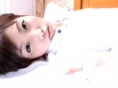 Aira Mihana Asian In Satin Shirt Waits For Some Action In Her Bed