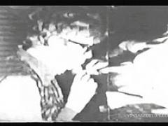 Video Clips From 1960s Where Cute Short Haired Secretary Is Sucking The Dick Of Her B