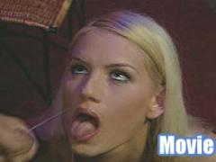 Facial Loving Blonde Pornstar Claudia Opens Her Mouth