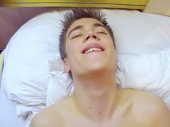 Handsome Young Gay Goes Into Action And Guzzles Down A Big C...