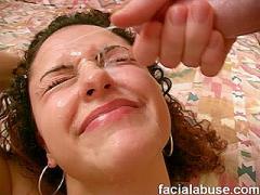 Her First Rough Blowjob Ends With Her First Facial