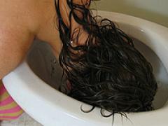 Pornstar Head Flushed In Toilet Bowl