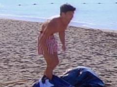 Male Celebrity Michael Worth Caught Sunbathing Shirtless