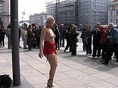 Kitty Blonde Is Public Fucked And Humiliated Made To Suck Ma...