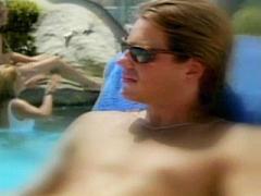 Male Celebrity Spencer Rochfort Sunbathing Shirtless Near Th...