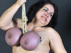 Tit Hang And Extreme Mature Breast Bondage Of Amateur Bdsm S...