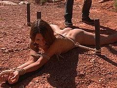 Amber Rayne Playing Bdsm And Bondage Games Outdoors In Wild ...