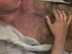 Lustful Hairy Sheriff In Wild Penis Hardening Foreplay On Th...