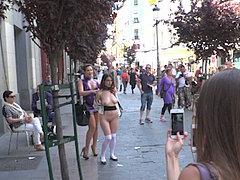 Zenda Sexy Is Public Exposed And Humliated By Latex Lezdom Y...