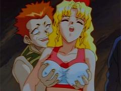 Wonderful Little Blonde Anime Teen With Big Natural Tits Get...