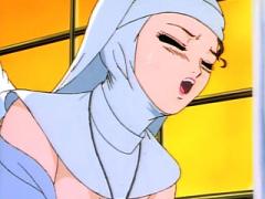Slutty Anime Nun Bends Over And Takes It From Behind