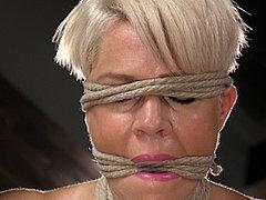 Helena Locke Blonde Milf Made To Cum In Rope Bondage And Spa...