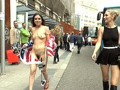 Juliette March Sexy Nude Tourist Humiliated In Public And Fu...