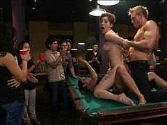 Lily LaBeau Public Group Fucked In Raunchy Pool Hall With Pe...