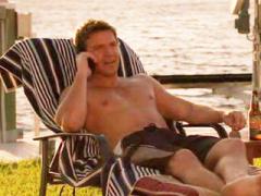Male Celeb Matt Passmore Sunbathing Shirtless Near The Pool