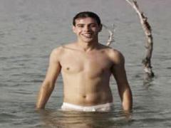 Male Celebrity Jose Burgos Shirtless In Wet See Through Unde...
