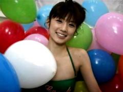 Yuko Ogura Asian Is Happy To Be Surrounded By Colorful Balloons