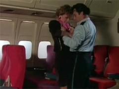 Horny Couple Are Screwing On A Large Passenger Airplane