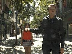 Mitsuki Sweet Asian Public Cuffed In Madrid On A Leash By Ma...