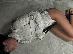 India Summer Is Bound In Straight Jacket And Vibrated To Org...