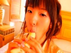 Shiori Kawana Asian Fondles Her Fine Boobs And Enjoys Banana