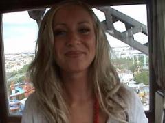 Barely Legal Blondie Talking Her Boyfriend Into Public Sex On Ferris Wheel