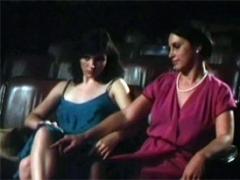 Two Very Horny And Retro Lesbians Love Fucking At A Cinema