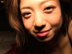 Shizuka Nakamura Asian Has Hot Round Boobies In Red Satin Bra