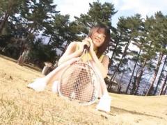 Mizuki Akino Asian Shows Her Pussy In White Thong In Tennis Break