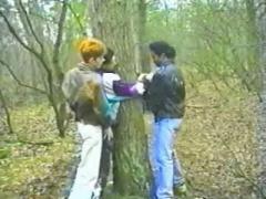 Two Young Fellows Have Tied Their Friend Right In The Forest