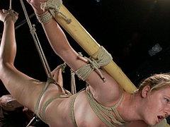Ashley Lane Rope Bed Bound With Ballgag And With Screaming O...