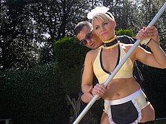 Helena Locke Blonde Femdom Strapons And Spanks Her Bdsm Part...