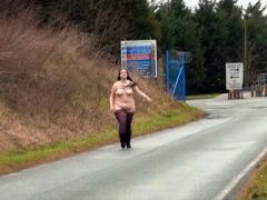 Fat Amateur Flasher Emmas Public Exhibitionism And Voyeur Bb...