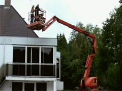 Horny Grandpa Shows A Beauty His House In His Boom Lift