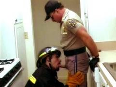 Hairy And Horny Gay Police Officers Engaging In A Lust-Fille...