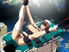 Tied Up Anime Nurse Forced To Take A Huge Dump In The Doctor...