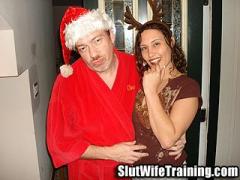 Slut Wife Karina Getting A Creampie For Christmas