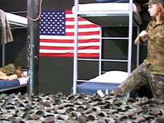 Horny Senior Military Man Fucking A Girl At An Army Base